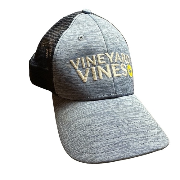 Vineyard Vines Heather Blue Baseball Cap Trucker Hat - Picture 2 of 10